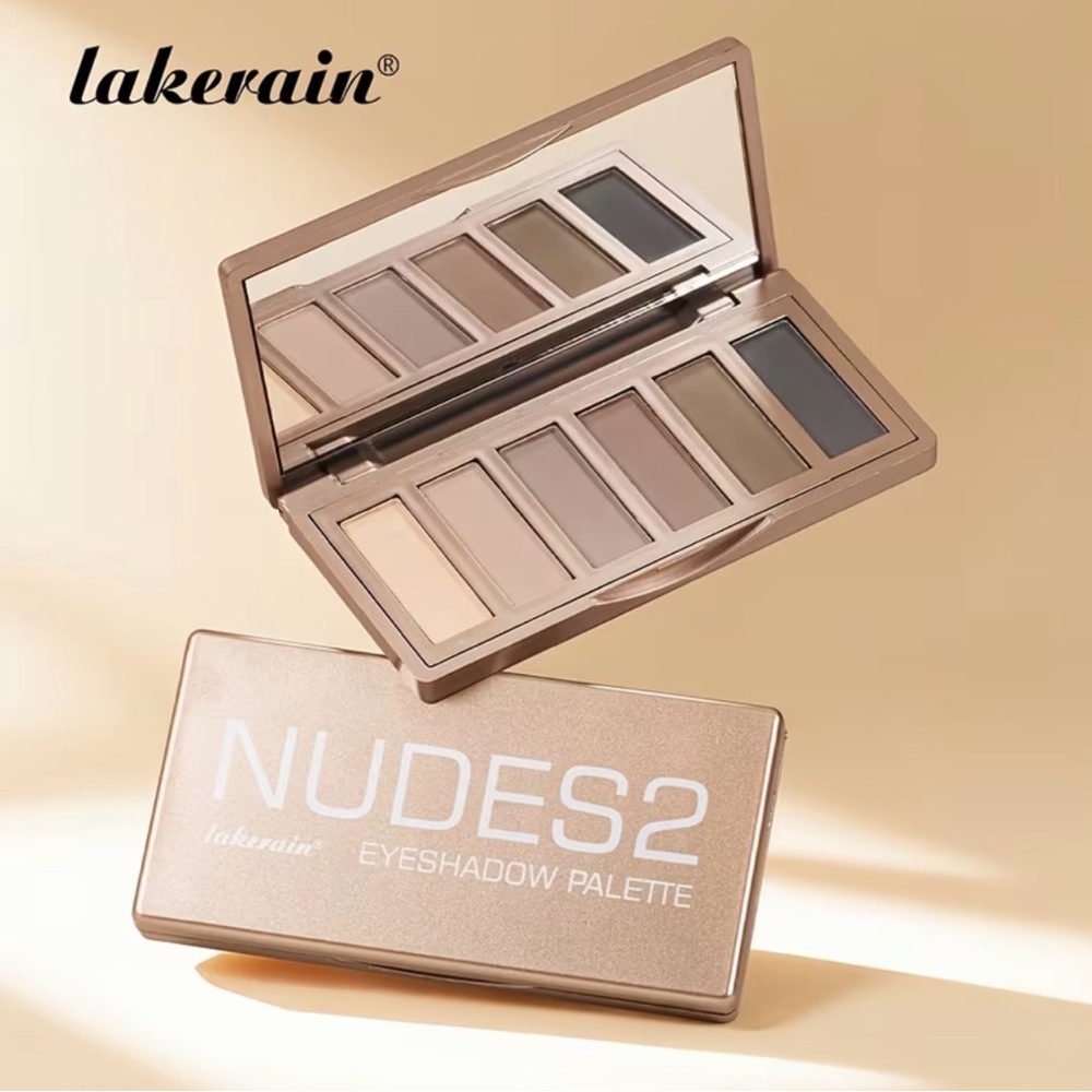 NWT LAKERAIN NUDES2 Neutral Eyeshadow Palette - Natural Nude Shades